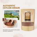 2 x Soeos Organic Ceylon Cinnamon Powder, 8oz (227g), Premium Ground Cinnamon, Non-GMO, Gluten-Free, Freshly Packed
