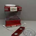 Nostalgia Snow Cone Shaved Ice Machine - Retro Table-Top Slushie Machine Makes 20 Icy Treats - Includes 2 Reusable Plastic Cups & Ice Scoop - Retro Red