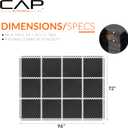 CAP Puzzle Exercise Mats | 1/2” Thick EVA Interlocking Foam Tiles for Home Gym Flooring | Multiple Options