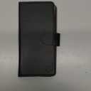 SUANPOT for Samsung Galaxy S8 5.8"(Non S8+ 6.2") with RFID Blocking Leather Wallet case Credit Card Holder, Flip Folio Book Phone case Shockproof Cover Women Men for Samsung S8 case Wallet (Black)