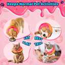 Grand Line Donut Inflatable Collar for Dogs and Cats, Soft Recovery Dog Cone After Surgery, Protective Pet Neck Cone for Small, Medium, Large Dogs, Not Block Vision (Pink, L) (Orange)