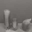 100PCS 12 oz Disposable Plastic Cups with Flat Lids and Clear Straws, Round Bottom To Go Iced Coffee Cups, Small Sturdy Drink Cups for Soda, Smoothies, Cold Beverage, Juice Bars, Valentine's Day