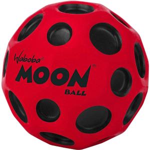 Waboba The Original Moon Ball - Hyper Bouncy Ball - All Ages Extreme Bounce and Fun - Perfect for Active Play and Outdoor Games (Red)
