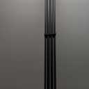 Double Curtain Rods 72-144 Inches with Round Finials, 1 Inch Heavy Duty Drapery Rod with Unique Aluminum Alloy Brackets for Windows, Sliding Door, Patio, Bedroom, Living Room Decoration, Matte Black