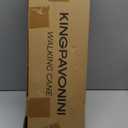 Rehand Quad Cane, Walking Cane with Ergonomic Handle Ever and Graceful 4-Pronged Base for Extra Stability, Adjustable Walking Sticks for Right or Left Handed Men & Women and Seniors (Black2)