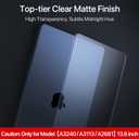 Soonjet Matte Case for MacBook Air 13/13.6-inch (M5/M4/M3/M2, 20222026 A3449 A3240 A3113 A2681), Lightweight | Scratch & Fingerprint Resistant | Closes Seamlessly | Ideal for Work, Travel & Study