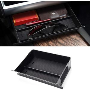 Jaronx Compatible with Tesla Model S/X Cubby Drawer, Center Console Organizer Storage Box Compatible with Tesla Model X/S Accessories (2012-2019 2020 2021)
