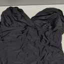 Aqua Eve Women Plus Size One Piece Swimsuits Tummy Control Bathing Suits V Neck Ruched Swimwear (Black, 22W)