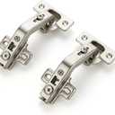 Ravinte 1 Pair 2 Pack Kitchen Cabinet Hinges, 135 Degree Kitchen Door Hinges Compatible with Lazy Susan Corner CupboardFull Overlay Face Frame Concealed Corner Cabinet Hardware