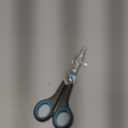 Asdirne 6.4" Scissors, Stainless Steel Blades, Soft Grip Handle, Suitable for Households,Offices and Schools, All Purpose, Blue/Grey