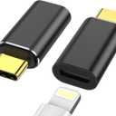 Vcddom Lightning to USB-C Adapter 2Pack, USB C Male to Lightning Female PD 60W Fast Charging and Data Transfer Adapter Compatible with iPhone 15/Plus/Pro/Pro Max and More Type C Devices