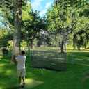 IUZEAI Golf Practice Net - Heavy Duty Nylon Netting, 10x10ft/10x15ft/10x20ft (Black)