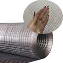 Hardware Cloth Wire Fence Roll,19 Gauge Metal Wire Mesh Roll Chicken Coop Welded Mesh Fence for Poultry Netting Garden Protection, Animal Cage Screen (1/4inch 24in x 50ft Hot Dipped Galvanized)