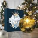 2 x Nativity Christmas Ornament 2025  Baby Jesus in Manger Under Bright Star  Religious Christian Christmas Decoration  Faith-Based Ornament for Families, Church Gifts, Catholic & Christian Dcor