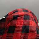 Amazon Basics 3-Piece Ultra-Soft Micromink Sherpa Bedding Set, Warm All Season Comforter, Full/Queen, Red Buffalo Plaid