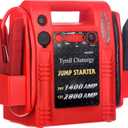 12V/24V Jump Starter,2800/1400 Peak Amp,Truck Battery Booster Pack, and Pure Copper Jumper Cables,Heavy Duty Jump Box Includes Dual USB and DC Ports Power,Car Battery Jump Starter