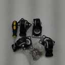 2" Caster Wheels Set of 4, Heavy Duty Casters with Brake, No Noise Locking Polyurethane (PU) Wheels, Swivel Plate Castors Pack 4