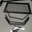 Fireplace Grate with Ember Retainer, 17" Fireplace Log Holder Solid Cast Iron Firewood Log Burning Rack 1/2" Bar for Fire Pit Kindling Indoor Stove Outdoor Chimney Hearth Camping Accessories