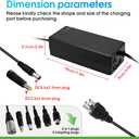 54.6V 5A Charger with 6-in-1 Plug for 48V Lithium Battery Such as Car Truck Lawn Mower Boat Marine Batteries (54.6V5A-(6-in-1 Plug))