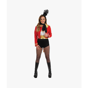 fun shack Womens Circus Ringmaster Costume, Lion Tamer Outfit for Women, Ringmaster Dress for Themed Parties S
