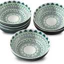 Howise Set of 6 Deep Soy Sauce Dishes, 3.7 inch Ceramic Dipping Bowls 4 oz Small Dip Bowls Sauce cups for Condiment Sushi Bowl, Mini Bowl for Side Dish, Ketchup, Soy Appetizer Plates