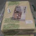 Storage Bins with Lids - Fabric Storage Baskets for Shelves, 6 Pack Foldable Decorative Boxes with Handles, Stackable Organizer Bins for Home, Nursery, Dorm, Beige