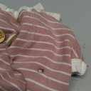 KYEESE Dog Pajamas Soft 4 Legs Doggie Jammies Striped Dog PJS Pet Jumpsuit Lightweight Puppy PJS Clothes Breathable Pajamas Stretchable Outfit Cozy Onesie Sleepwear for Summer,Pink Striped, Small