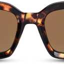 Reading Sunglasses for Women Men, Classic Full Lens Sun Readers UV400 Outdoor Sunglasses (Tortoise)