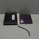 Defencase for iPhone 17 Pro Max Magnetic Wallet Case Compatible with Magsafe with RFID Blocking Zipper & Card Holder for Women Men PU Leather Strap Detachable Case for iPhone 17 Pro Max 6.9", Purple