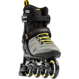 Rollerblade Macroblade 80 ABT Men's Adult Fitness Inline Skate, Silver/Neon Yellow, Performance Inline Skates, 12