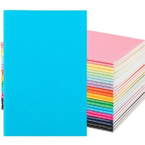 24 Pack Colorful Lined Notebooks for Writing, Journals Bulk, A5 Composition Books, 8.3x5.5 Inch, 60 Pages, 30 Sheets Sketchbooks for Office School Travel Supplies (Lined-24 pack, 12 Colors)