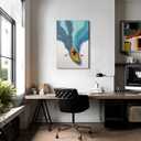Inspirational Canvas Wall Art Motivational Sayings Quote Poster Prints Motivational Rowboat Painting Daily Affirmation Positive Office Picture Wall Decor for Living Room Classroom 16x24in Framed