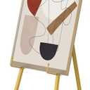 Gold Easel Stand for Sign,Adjustable Easel Dispaly Stand, Metal Large Floor Standing Easels for Pictures,Wedding Poster Stands for Baby Showers,Birthday Parties