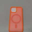 SUPFINE Magnetic for iPhone 15 Case (Compatible with MagSafe) (Military Grade Drop Protection) Slim Translucent Matte Shockproof with Anti-Fingerprint Phone Case, Orange