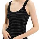 Theory Women's Contrast Sh Tank (Black, M)