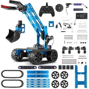 Robotic Arm Kit, Robot Kit for Kids Age 8+,STEM Building Toys 4-DOF Electronic Programming DIY Robots for Boys and Girls, Educational Science Projects,Cool Xmas Birthday Gifts for Kids. (Blue)