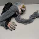 JOYIN Halloween Decorations Outdoor Light-Up Zombie Groundbreaker with bloodstain and Creepy Sound for Halloween Outside Decor, Lawn, Yard, Patio, Graveyard Decoration, Haunted House Prop