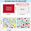 chiazllta 30 Pack Summer Crafts Kit for Kids End of School Year Picture Frames Beach DIY Art Crafts Classroom Summer Activities Game Party Favor