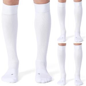 CS CELERSPORT 2/3 Pack Soccer Softball Baseball Socks for Youth Kids Adult Multi-Sport Compression Socks (Medium)
