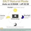 hygger 22W 24/7 Lighting Aquarium LED Light, Sunrise-Daylight-Moonlight Mode and DIY Mode, Adjustable Timer Adjustable Brightness Fish Tank Light with Extendable Bracket 7 Colors for Planted Tank