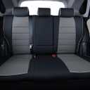 EKR Rav4 Seat Covers Custom Fit for Toyota Rav4 (Only Hybrid) 2019-2025 LE,XLE,XLE Premium,Limited,Woodland Edition, Leather Car Seat Cover Full Set for SUV,Faux Leather(Black/Gray)