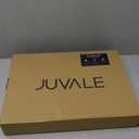 Juvale Bamboo Silverware Organizer for Drawer, Kitchen, 6 Slot Utensil Tray (Black, 17 x 11.75 x 1.75 In)