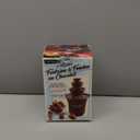 Nostalgia 3 Tier Electric Chocolate Fondue Fountain Machine for Parties - Melts Cheese, Queso, Candy, and Liqueur - Dip Strawberries, Apple Wedges, Vegetables, and More - 8-Ounce - Brown