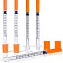 1mL Syringe 31G 1/2 Inch, Syringes Individually Wrapped, Pack of 24