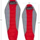 Teton 5F Degree Sleeping Bag; Lightweight, Warm Weather Mummy Sleeping Bags for Adults and Kids, Camping, Backpacking, Hiking, 5f Regular