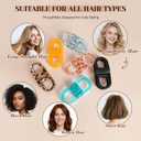 Magnetic Hair Clips 2-Pack | Hair Clips for Styling & Thick Hair | Claw Clips & Barrettes for Women | Strong Hold Non-Slip No-Crease Hair BarrettesLeopard Print + Black