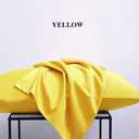 NTBAY Queen Pillowcase Set - 4 Pack Brushed Microfiber 20x30 Pillowcases - Soft, Wrinkle-Free, Fade-Resistant, Stain-Resistant, Yellow Pillowcases with Envelope Closure - 20x30 Inches, Yellow