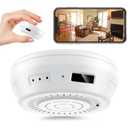 FORTHAUS. Hidden Camera Smoke Detector Wireless WiFi - Nanny Cams with Cell Phone App - 180 Days Battery Power, Night Vision, Motion Detection, Sideways Lens for Indoor Security, No Audio