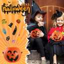 240PCS Bulk Halloween Party Favors - 24 Pack Pre-filled Mini Pumpkin Buckets Set, Non-Candy Treats Toys & Goodie Bags Stuffers for Trick or Treat, Kids' Prizes