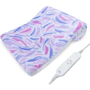 GOQOTOMO Plume Heating Pad for Back Pain Relief- 12" x 24"12 Heat Levels, 8 Timers Stay on, Holiday Gifts for Women, Machine Washable -FWF